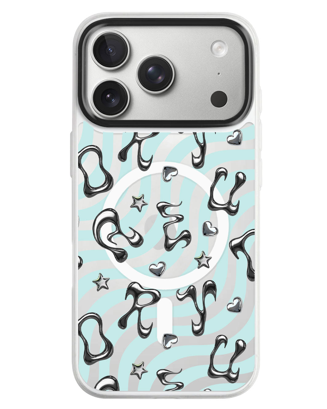iPhone Rearguard MagSwap - Chrome Monogram 2.0