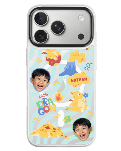iPhone Rearguard MagSwap - Face Grid Little Dragon
