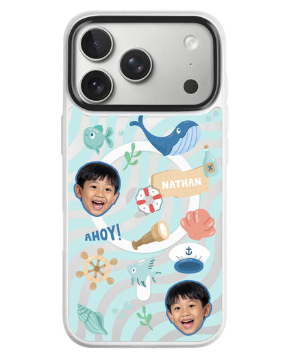 iPhone Rearguard MagSwap - Face Grid Sailor