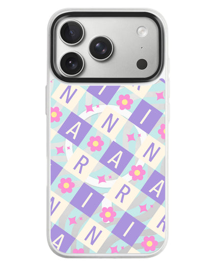 iPhone Rearguard MagSwap - Flower Grid Monogram 3.0