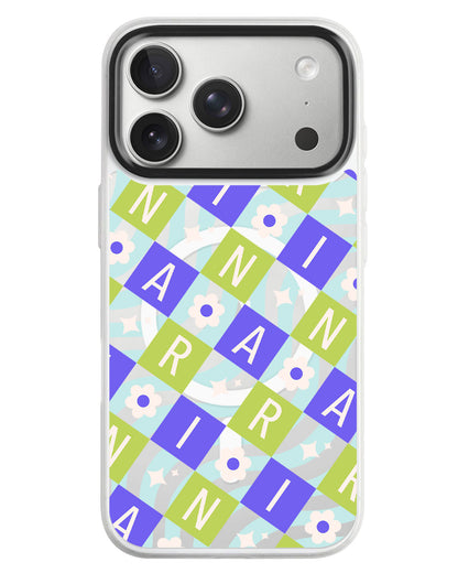 iPhone Rearguard MagSwap - Flower Grid Monogram 5.0