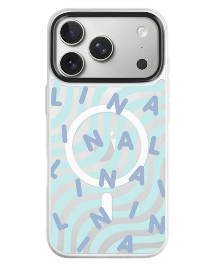iPhone Rearguard MagSwap - Monogram 2.0 Blue