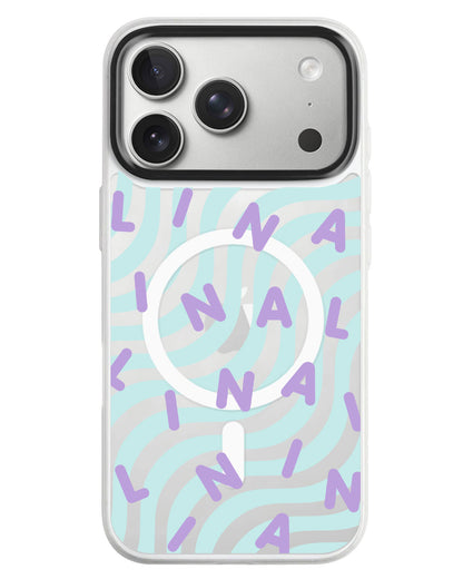 iPhone Rearguard MagSwap - Monogram 2.0 Ungu