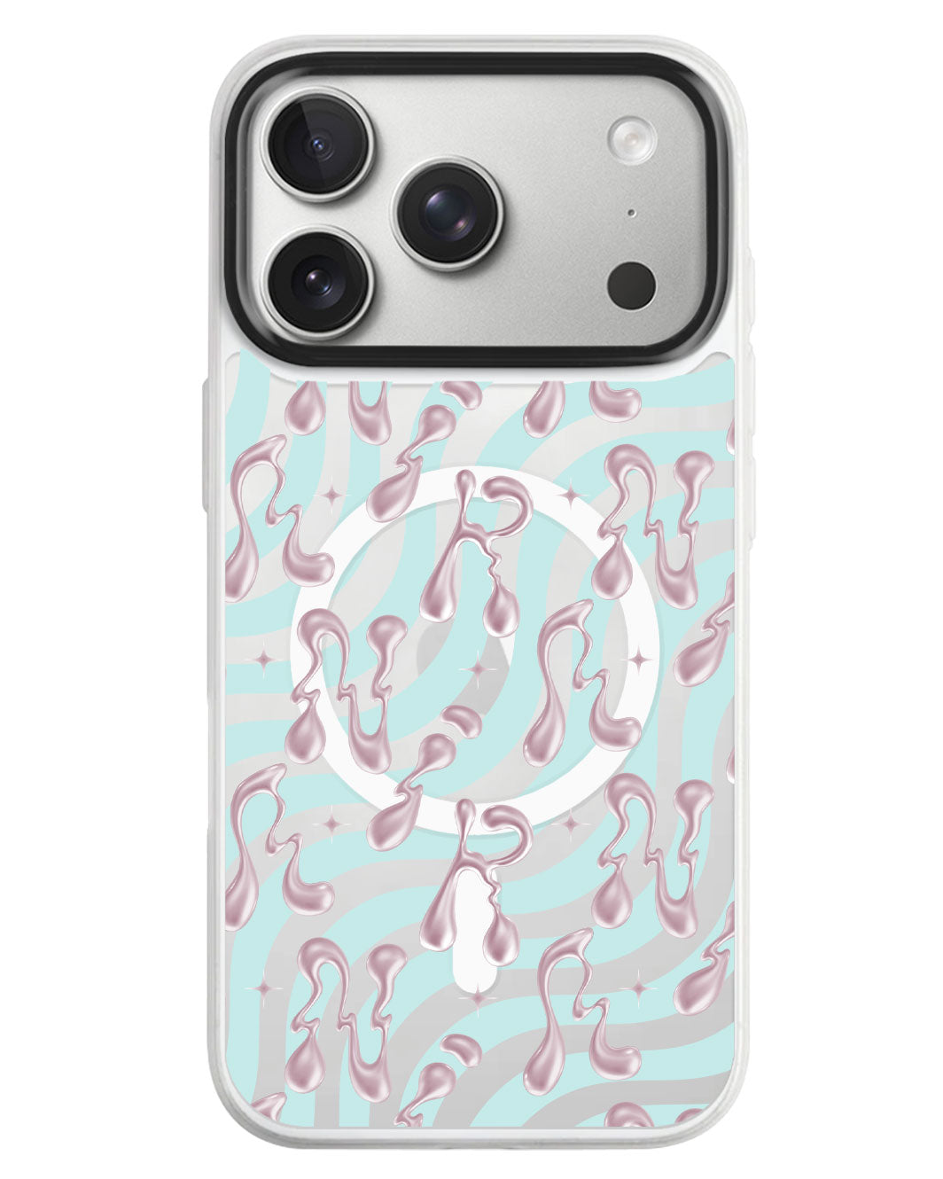 iPhone Rearguard MagSwap - Pink Chrome Monogram 2.0