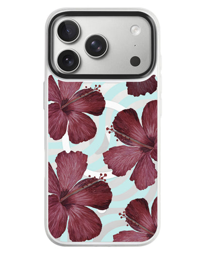 iPhone Rearguard MagSwap - Goth Hibiscus