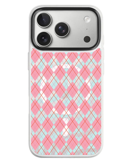 iPhone Rearguard MagSwap - Pink Argyle