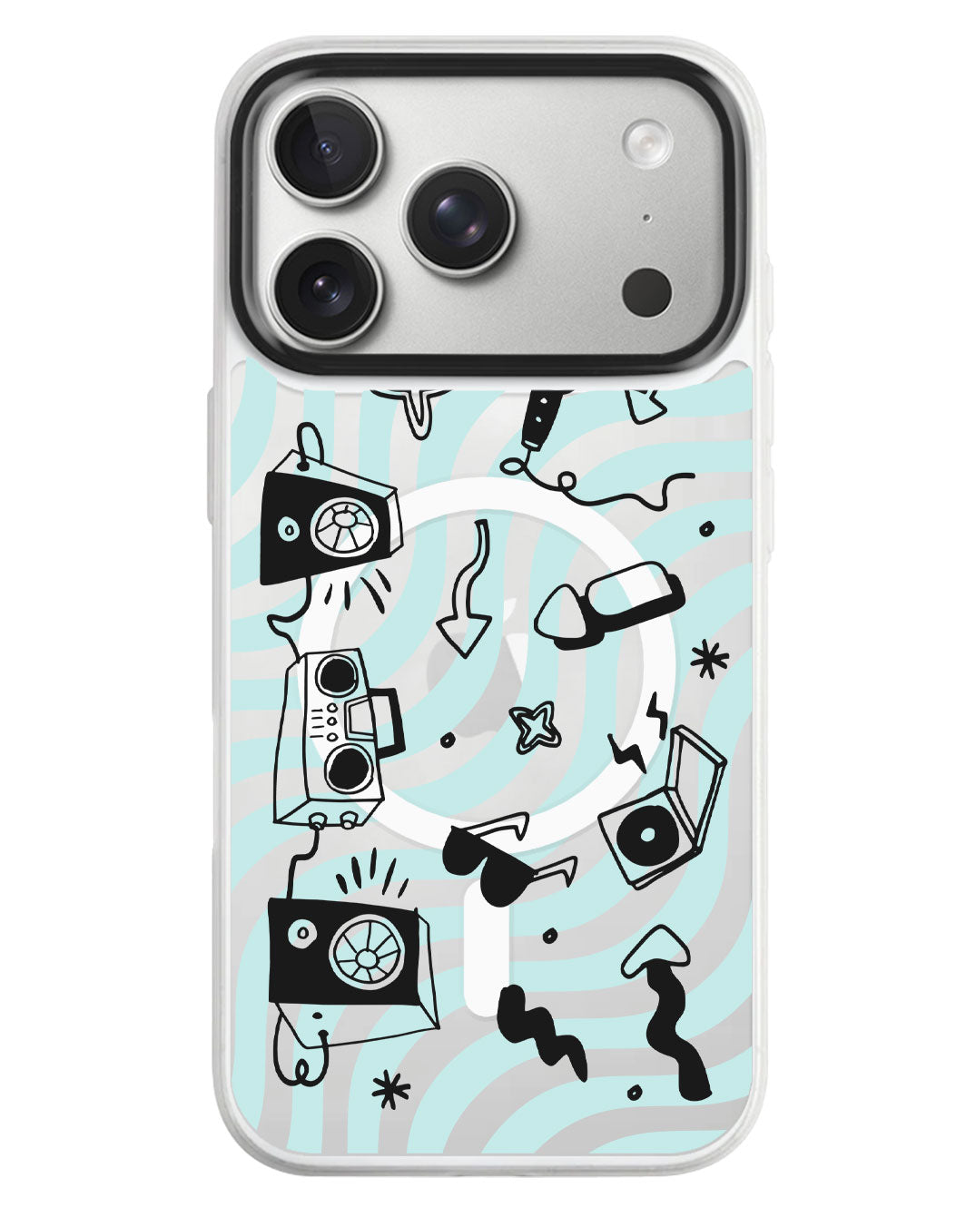 iPhone Rearguard MagSwap - Rock N Roll Black
