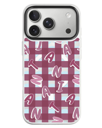 iPhone Rearguard MagSwap - Checkered Monogram 2.0