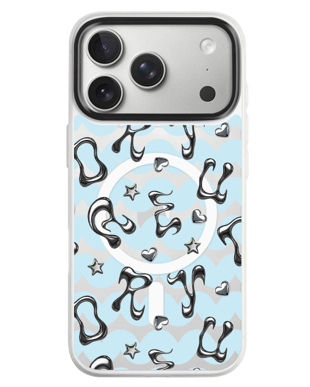 iPhone Rearguard MagSwap - Chrome Monogram 2.0