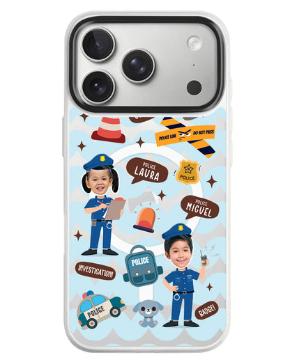 iPhone Rearguard MagSwap - Face Grid Dream Police