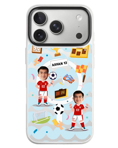 iPhone Rearguard MagSwap - Face Grid Dream Soccer