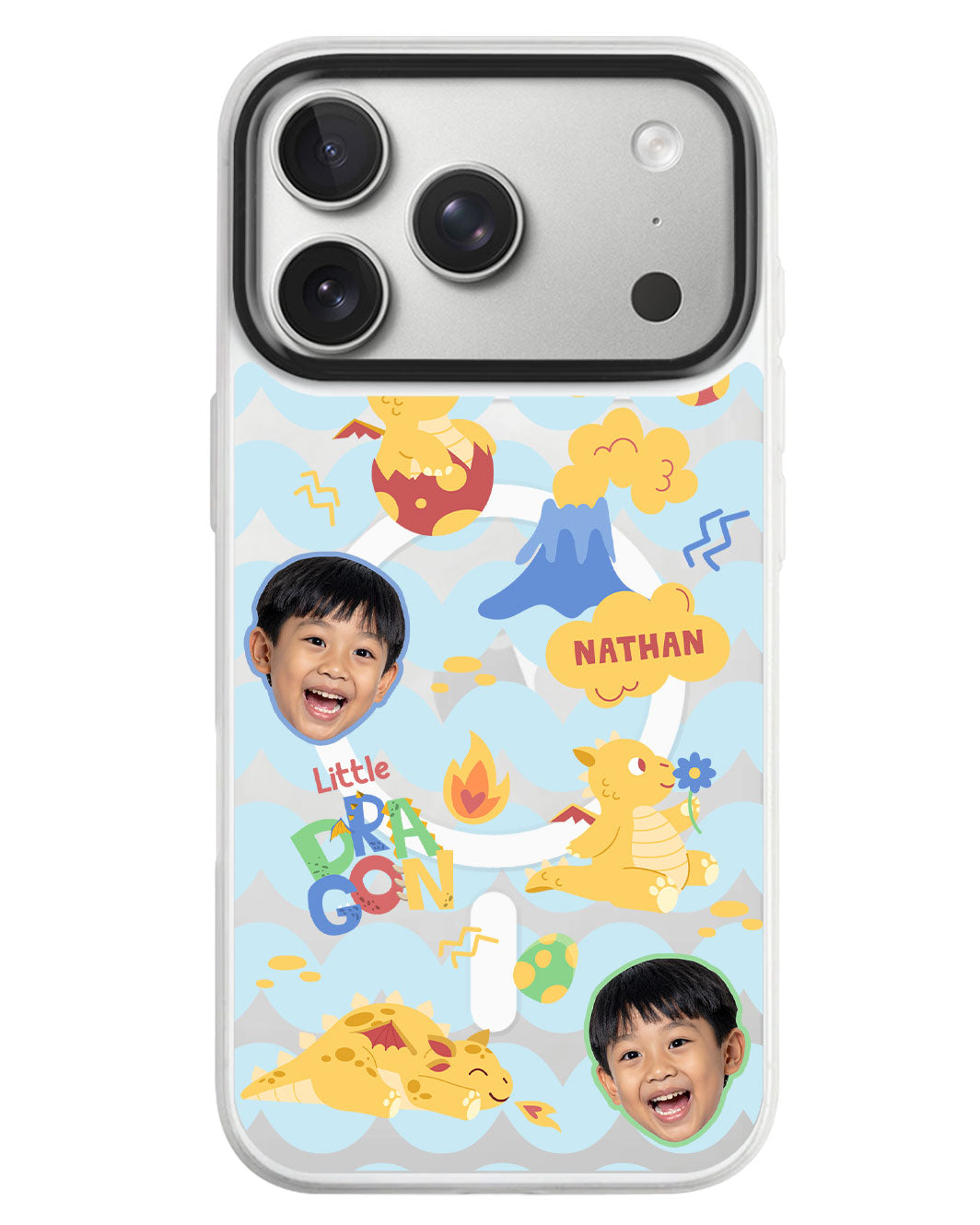 iPhone Rearguard MagSwap - Face Grid Little Dragon