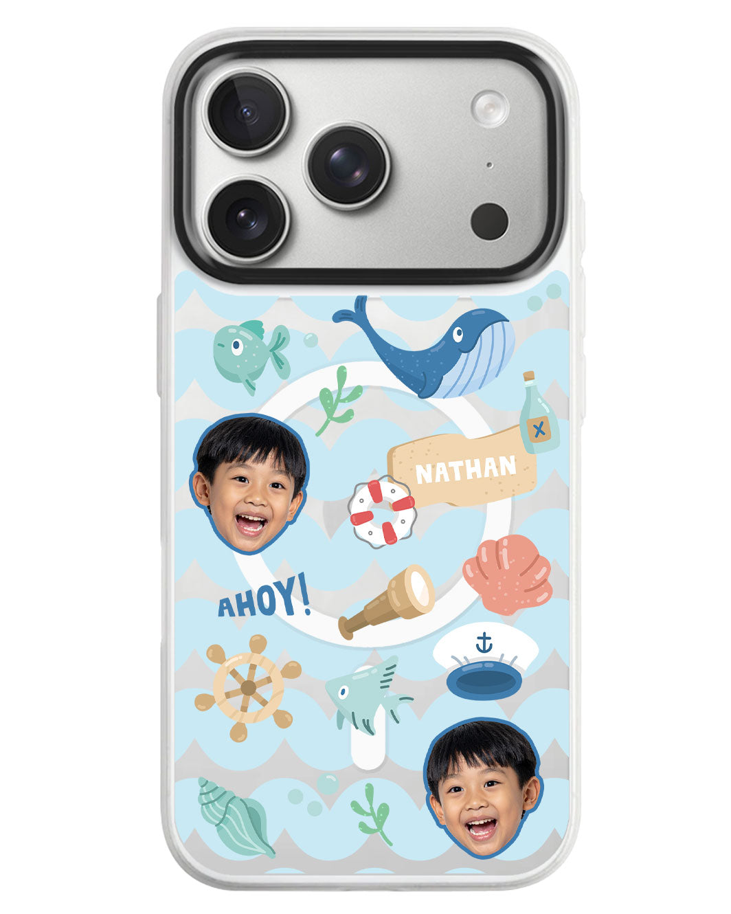 iPhone Rearguard MagSwap - Face Grid Sailor
