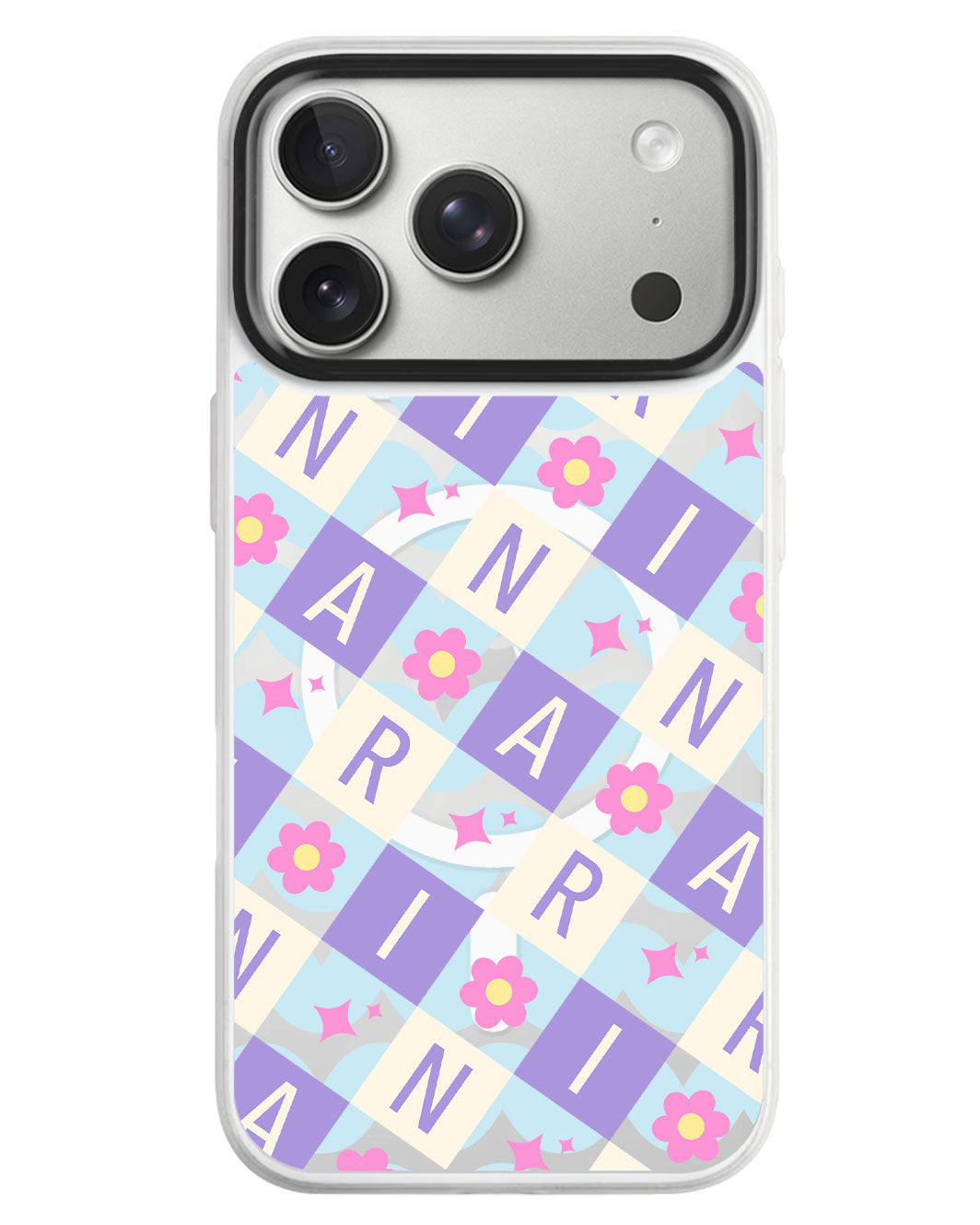 iPhone Rearguard MagSwap - Flower Grid Monogram 3.0