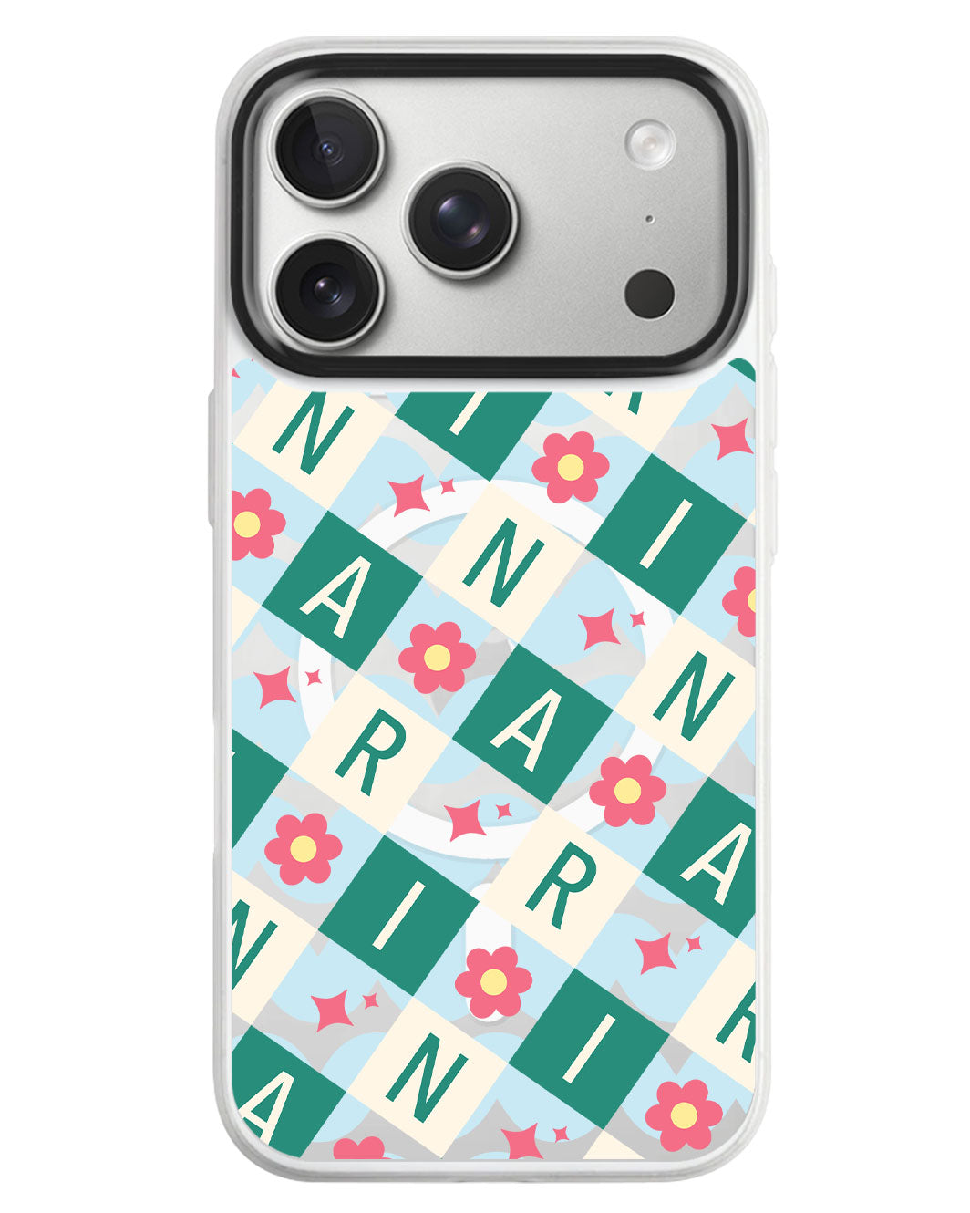 iPhone Rearguard MagSwap - Flower Grid Monogram 4.0
