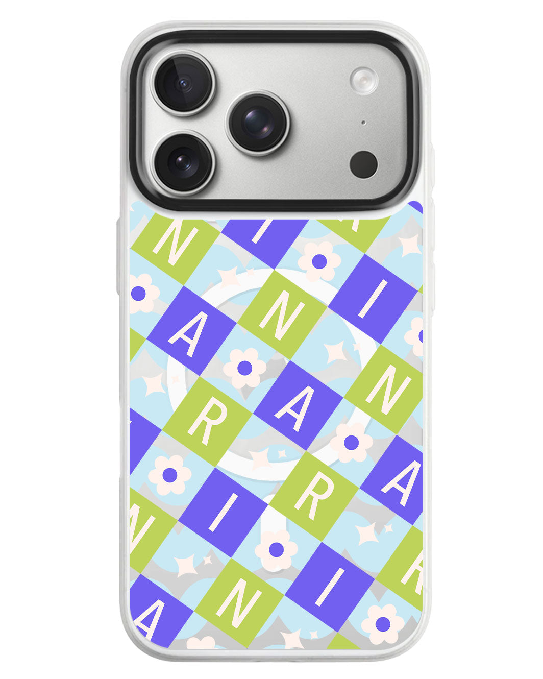 iPhone Rearguard MagSwap - Flower Grid Monogram 5.0