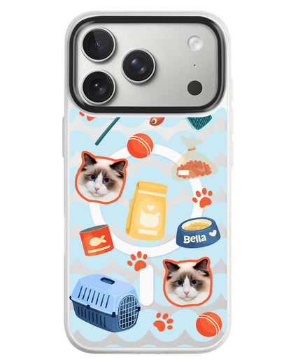 iPhone Rearguard MagSwap - Pet Grid Kitty Adventures
