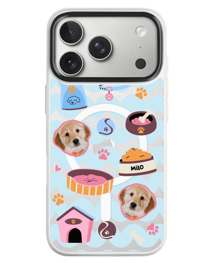 iPhone Rearguard MagSwap - Pet Grid Puppy Cozy Day