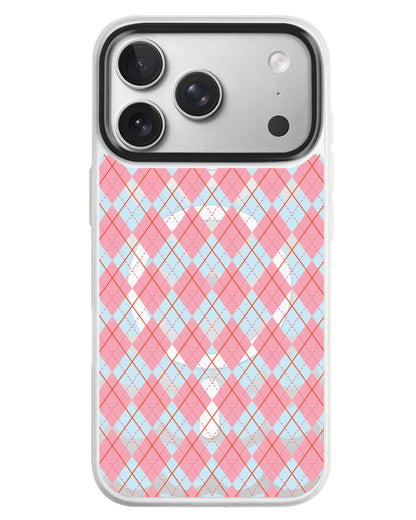 iPhone Rearguard MagSwap - Pink Argyle