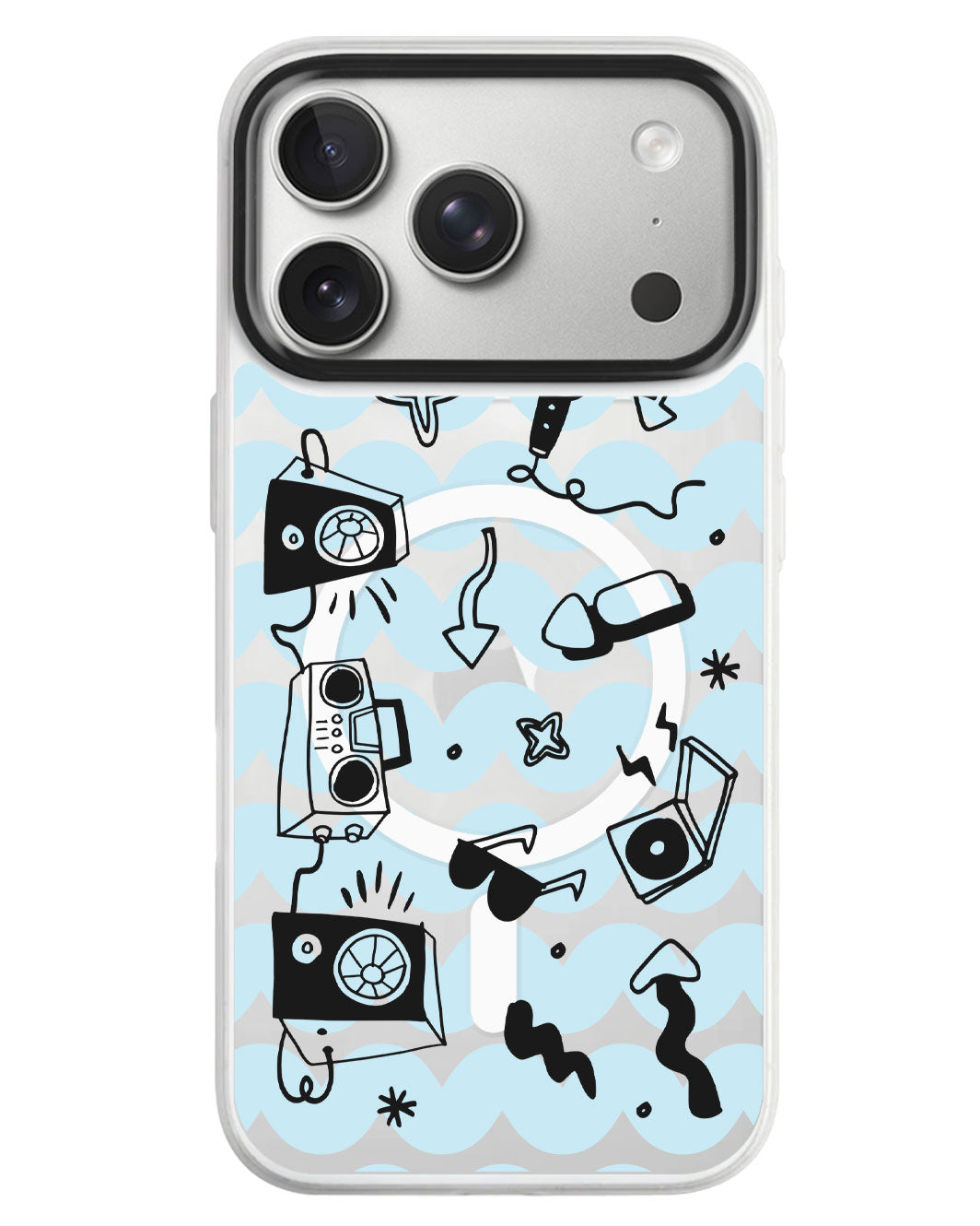 iPhone Rearguard MagSwap - Rock N Roll Black