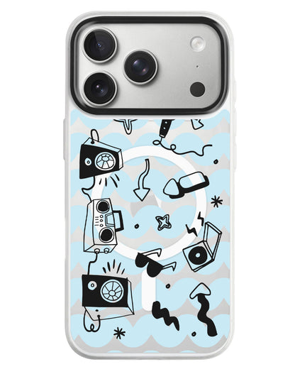 iPhone Rearguard MagSwap - Rock N Roll Black