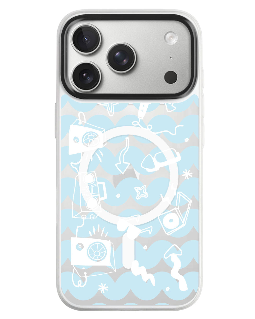 iPhone Rearguard MagSwap - Rock N Roll White