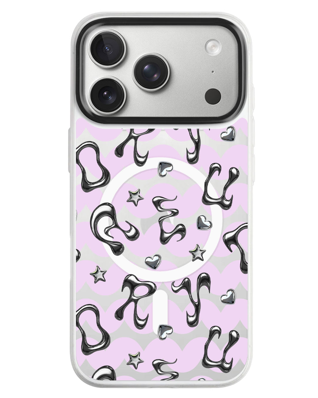 iPhone Rearguard MagSwap - Chrome Monogram 2.0
