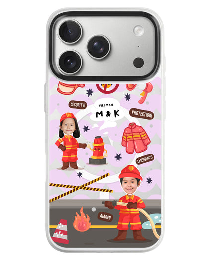 iPhone Rearguard MagSwap - Face Grid Dream Firefighter