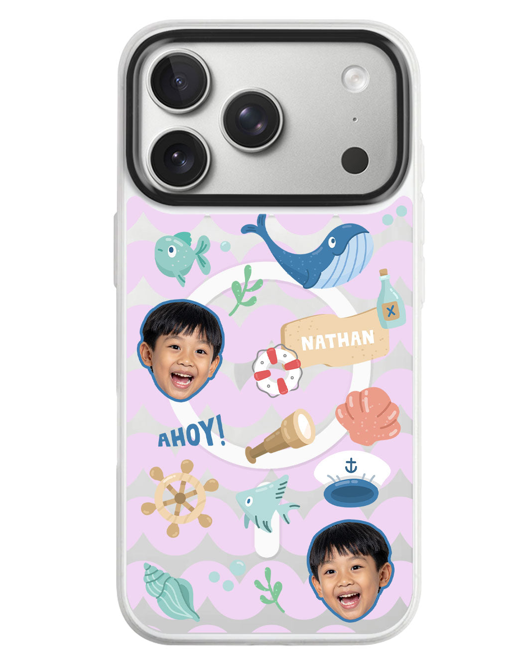 iPhone Rearguard MagSwap - Face Grid Sailor
