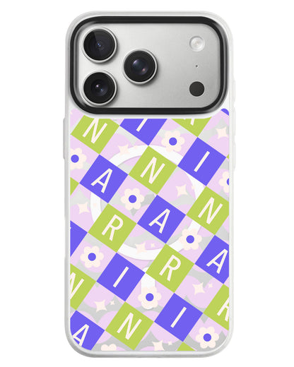 iPhone Rearguard MagSwap - Flower Grid Monogram 5.0