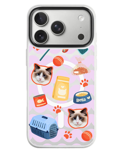 iPhone Rearguard MagSwap - Pet Grid Kitty Adventures