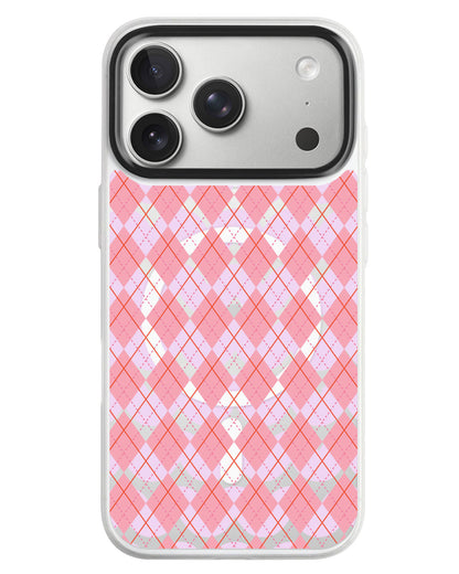 iPhone Rearguard MagSwap - Pink Argyle