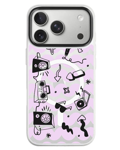 iPhone Rearguard MagSwap - Rock N Roll Black