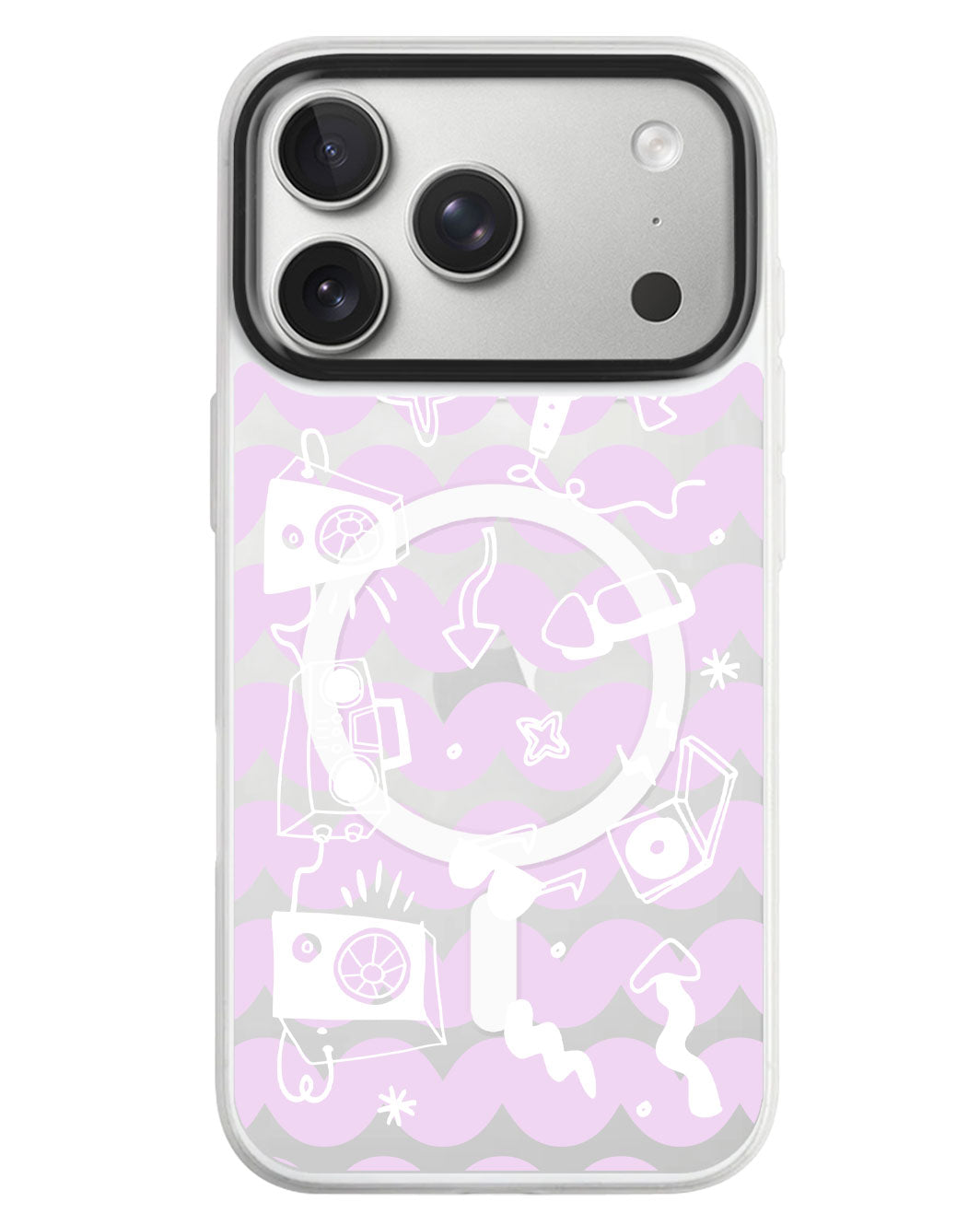 iPhone Rearguard MagSwap - Rock N Roll White
