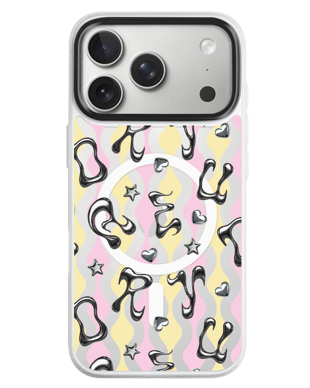 iPhone Rearguard MagSwap - Chrome Monogram 2.0