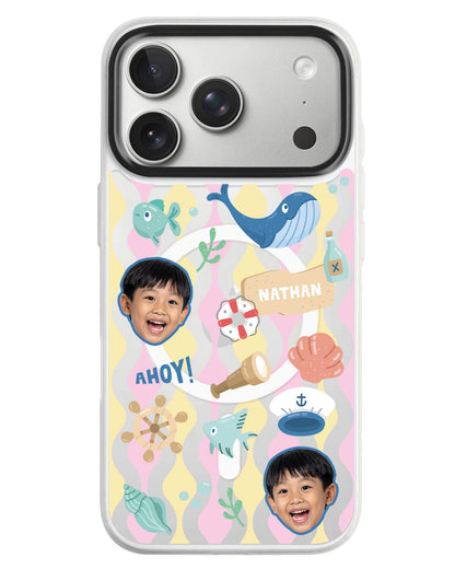 iPhone Rearguard MagSwap - Face Grid Sailor