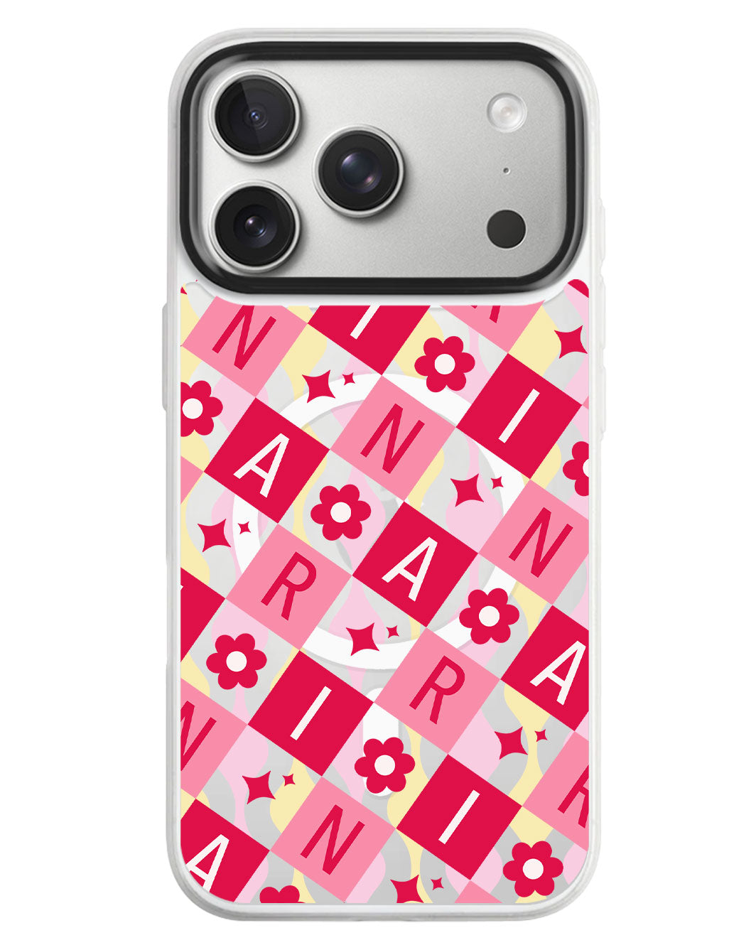 iPhone Rearguard MagSwap - Flower Grid Monogram 1.0