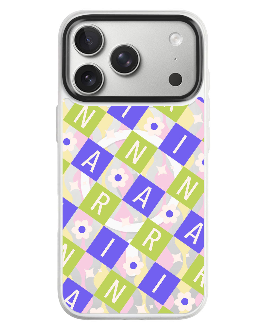 iPhone Rearguard MagSwap - Flower Grid Monogram 5.0