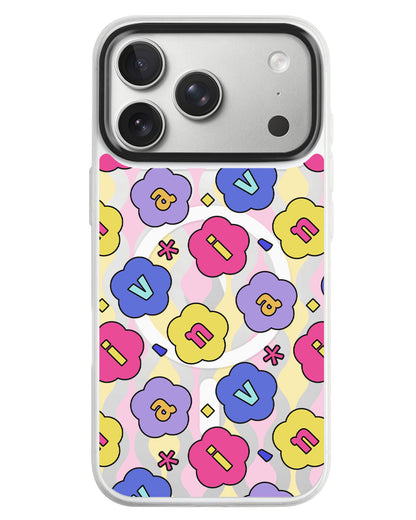 iPhone Rearguard MagSwap - Flower Petals Monogram 2.0