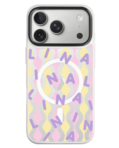 iPhone Rearguard MagSwap - Monogram 2.0 Ungu