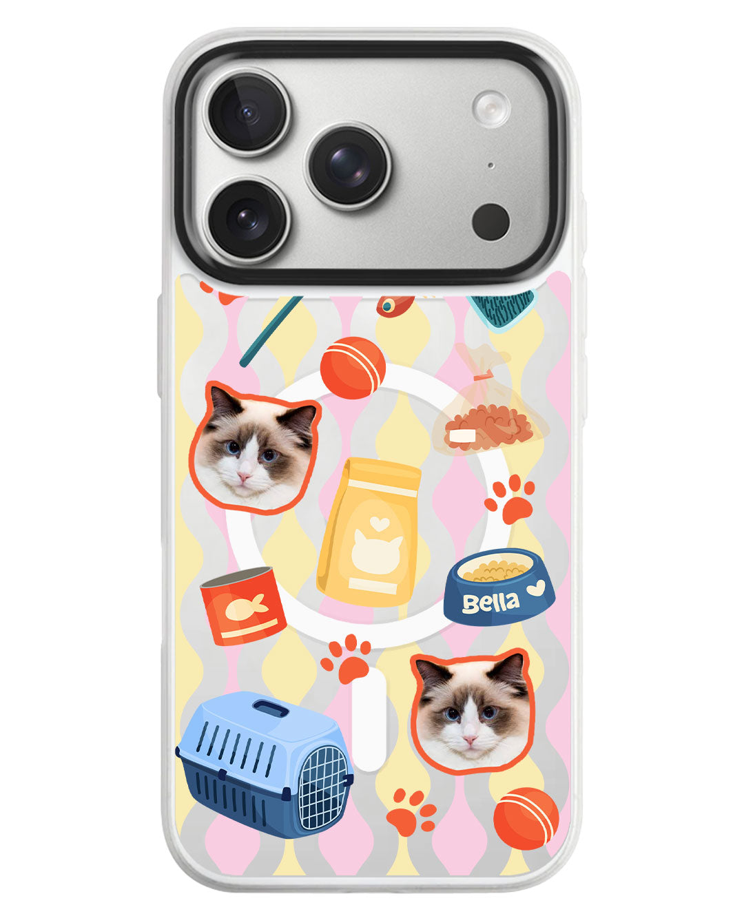 iPhone Rearguard MagSwap - Pet Grid Kitty Adventures