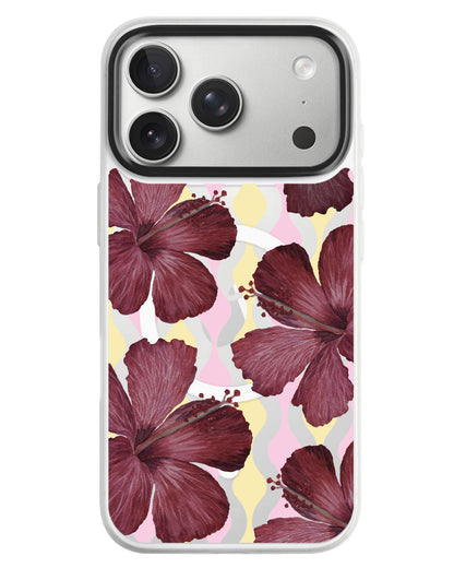 iPhone Rearguard MagSwap - Goth Hibiscus
