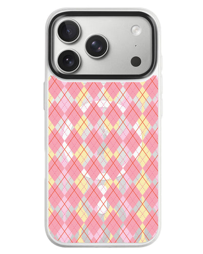 iPhone Rearguard MagSwap - Pink Argyle