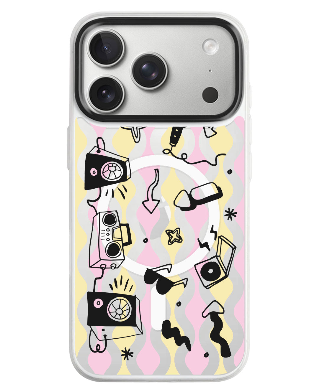 iPhone Rearguard MagSwap - Rock N Roll Black