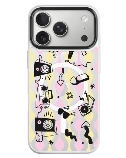 iPhone Rearguard MagSwap - Rock N Roll Black