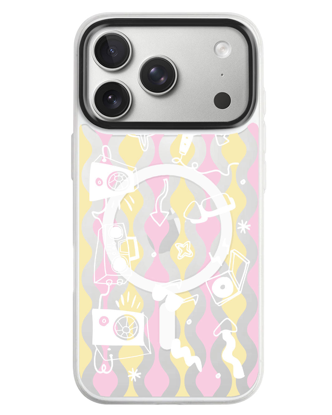 iPhone Rearguard MagSwap - Rock N Roll White