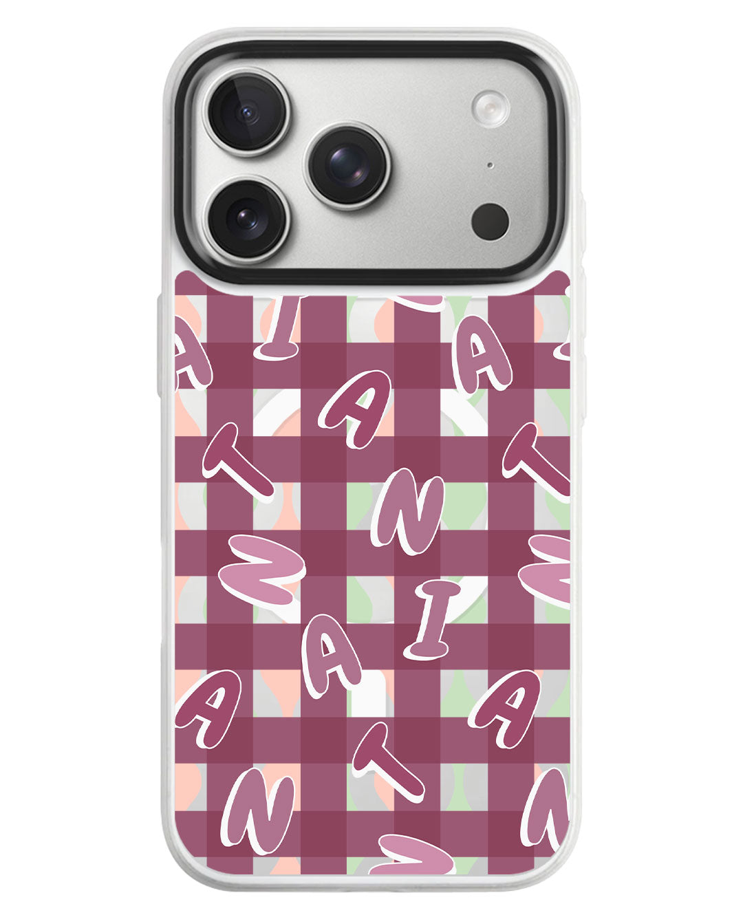 iPhone Rearguard MagSwap - Checkered Monogram 2.0