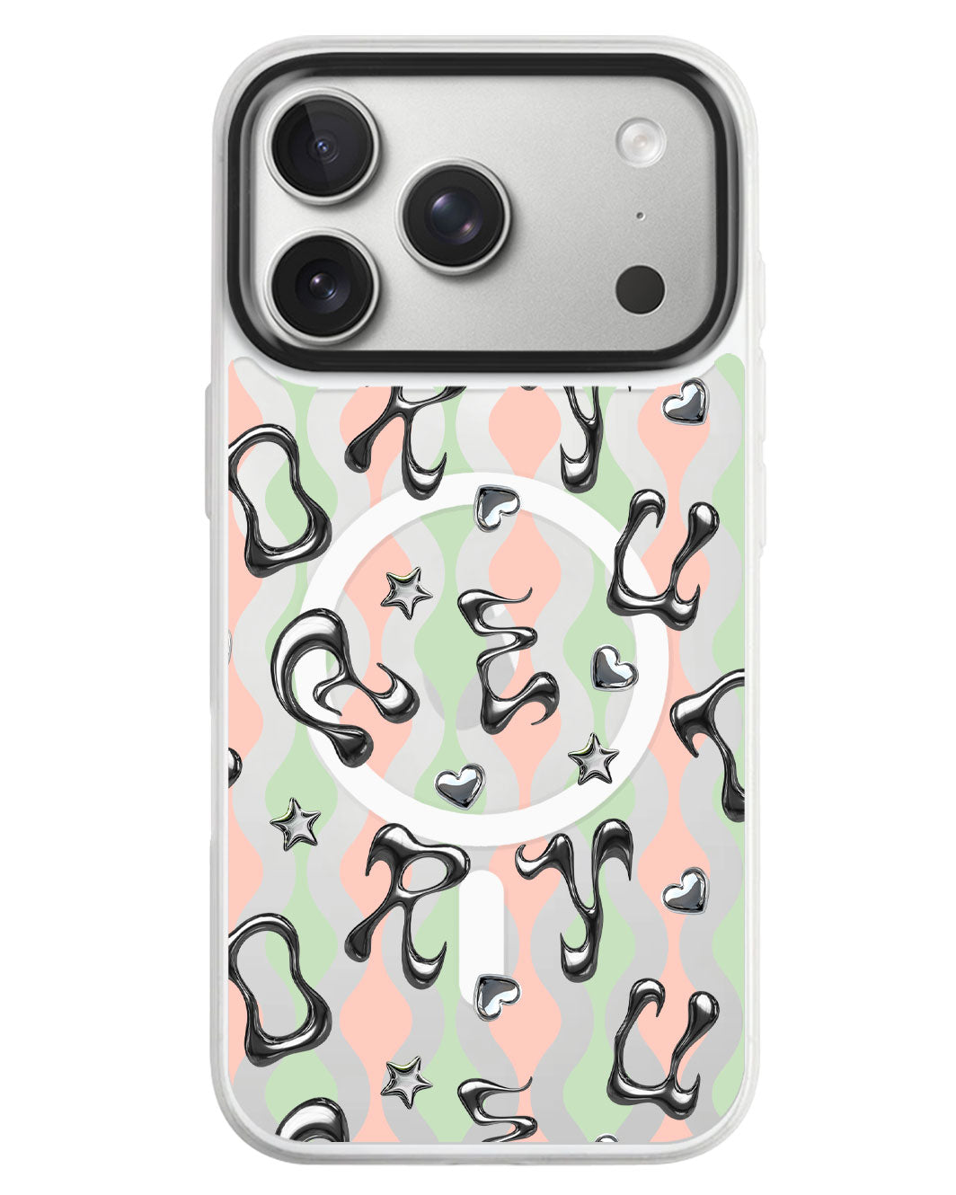 iPhone Rearguard MagSwap - Chrome Monogram 2.0