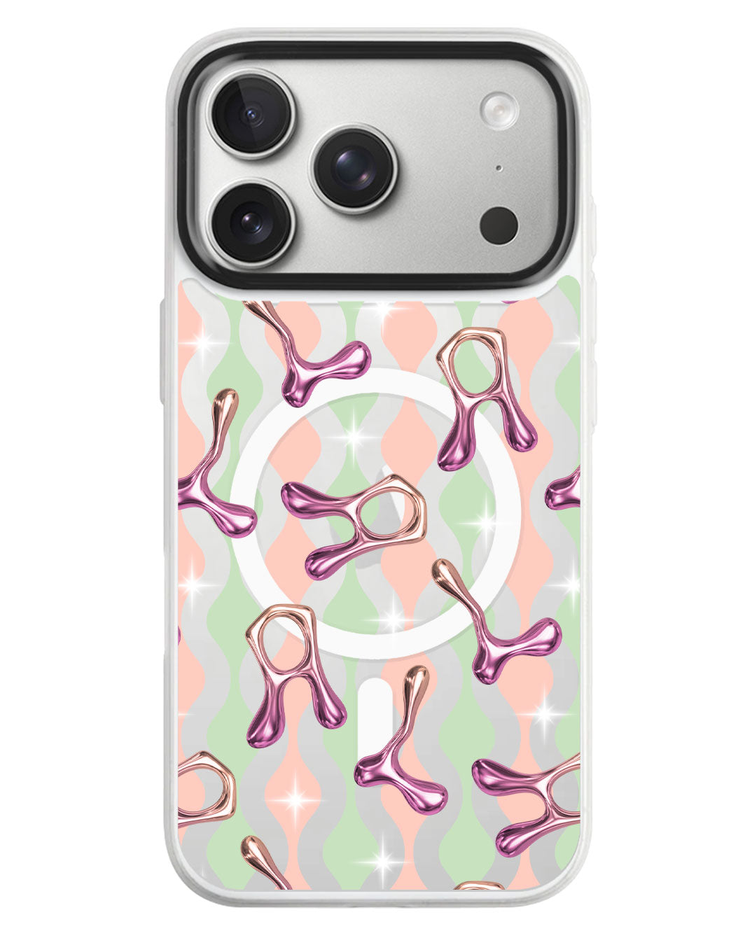 iPhone Rearguard MagSwap - Chrome Monogram 3.0