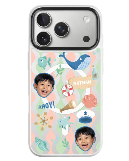 iPhone Rearguard MagSwap - Face Grid Sailor